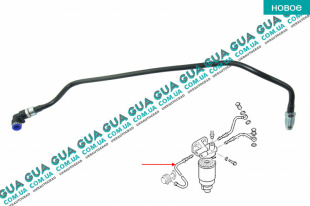 Патрубок / трубка топливной системы ( от фильтра к насосу 92-95) Ford / ФОРД TRANSIT 1985-2000 / ТРАНЗИТ 85-00 2.5TD (2496 куб.см.)