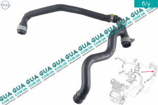 Патрубок вентиляции картерных газов ( шланг, трубка cапуна )   