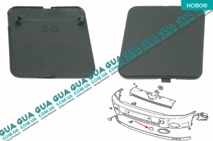 Заглушка переднего бампера левая   