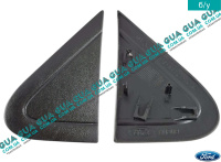 Молдинг ( листва ) декоративная накладка зеркала левая наружная / треугольник