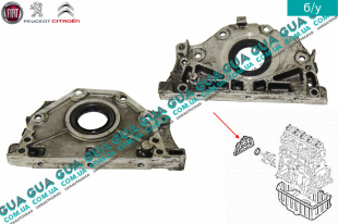 Сальник коленвала передний ( уплотняющее кольцо коленчатого вала / крышка )   