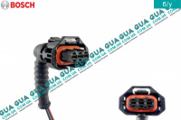 Фишка / разъем / штекер с проводами редукционного датчика давления топлива в рейке / рампе BOSCH