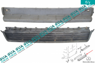 Бампер задний средняя часть ( подножка / ступенька )    