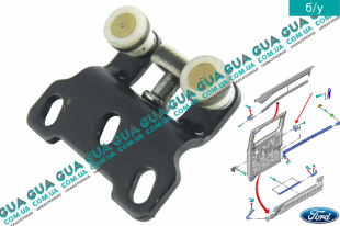 Ролик боковой правой сдвижной двери средний Ford / ФОРД TRANSIT ( CUSTOM ) 2013- / ТРАНЗИТ (КАСТОМ) 13- 2.2 TDCI (2198 куб.см.)