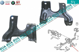 Кронштейн крепления регулирующей заслонки EGR / ЕГР Audi / АУДИ A6 2004-2011 2.7TDI quattro (2698 куб.см.)