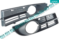 Накладка декоративная / молдинг / листва переднего бампера правая ( вставка под противотуманые фары ) решетка