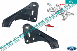 Кронштейн крепления передней балки правый   