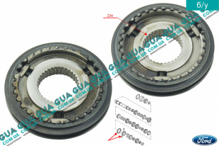 Муфта синхронизаторов в сборе 5 / задняя передача КПП 5-ти ступенчатой ( механической коробки переключения передач )   