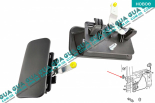 Ручка передней левой двери наружная ( V-184 / V348 )   