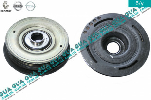 Шкив коленвала демпферный 6 ручейков ( Шкив коленчатого вала )   