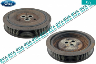 Шкив коленвала демпферный 6 ручейков ( Шкив коленчатого вала )   