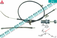 Трос ручного тормоза правый 1967мм  Mitsubishi / МИТСУБИСИ PAJERO IV 2006- / ПАДЖЕРО 4 06- 3.2DI-D (3200 куб.см.)