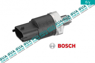 Датчик, давление подачи топлива ( Датчик давления топлива в рейке / Редукционный клапан )   