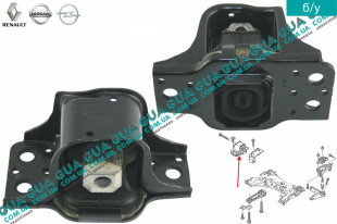 Подушка / опора двигателя правая Renault / РЕНО MEGANE II / МЭГАН 2 1.4 16V (1390 куб.см.)