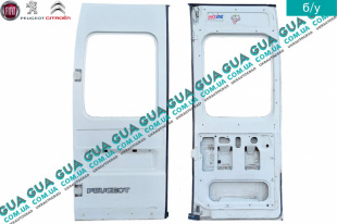 Дверь задняя левая под стекло высокая H=1900   