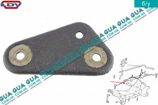 Кронштейн крепление рулевой рейки   