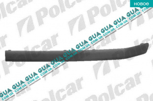 Ресничка / накладка левой фары нижняя до -05 Skoda / ШКОДА FABIA 2000-2008 1.9TDI (1896 куб.см.)