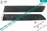 Молдинг ( листва ) накладка боковой сдвижной двери левой