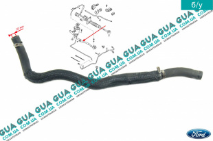 Шланг / патрубок гидроусилителя руля ( трубка от бачка к насосу ГУРа ) Ford / ФОРД MONDEO III 2001-2007 / МОНДЕО 3 2.0TDCI (1998 куб.см.)