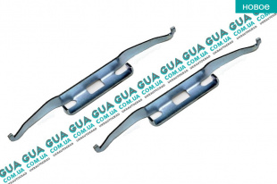 Планка суппорта ( фиксатор тормозных колодок передних / задних ) ATE 2 шт.   