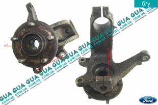 Поворотный кулак / цапфа правая с ступицей под ABS / АБС Z 27 Ford / ФОРД MONDEO III 2001-2007 / МОНДЕО 3 2.0TDCI (1998 куб.см.)