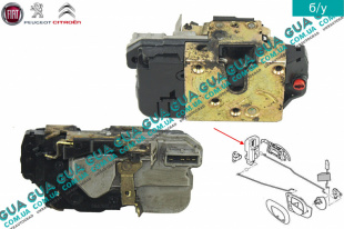 Замок задней левой двери электрический   