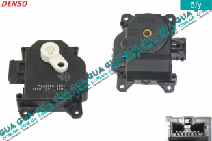 Привод заслонки печки ( моторчик / сервопривод ) Mitsubishi / МИТСУБИСИ PAJERO III 2000-2006 / ПАДЖЕРО 3 00-06 3.5 (3497 куб.см.)