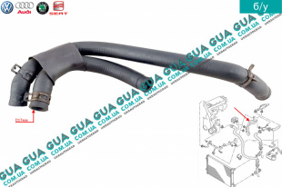 Патрубок масляного радиатора / трубка системы охлаждения ( шланг теплообменника )   