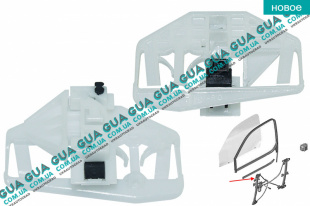 Ползунок стеклоподъемника передней правой двери   