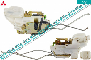 Замок передней правой двери электрический 2 пина Mitsubishi / МИТСУБИСИ PAJERO IV 2006- / ПАДЖЕРО 4 06- 3.2DI-D (3200 куб.см.)