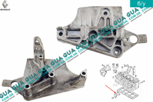 Кронштейн крепления двигателя правый   