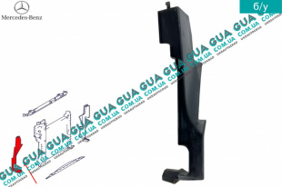 Дефлектор / диффузор / защита радиатора правая   