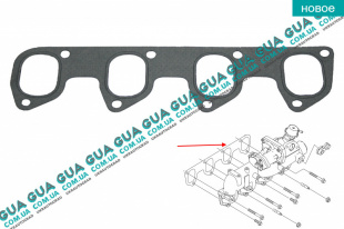 Прокладка впускного коллектора Ford / ФОРД FOCUS II 2004-2011 / ФОКУС 2 1.8DI (1753 куб.см.)