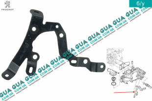 Кронштейн крепления корпуса термостата   