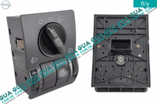 Переключатель \ включатель света фар / противотуманных фар / корректор фар Opel / ОПЕЛЬ CORSA C 2000-2009 / КОРСА С 00-09 1.7DTI V16 (1686 куб. см.)