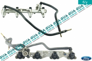 Топливная рейка / Рампа / распределительный трубопровод с форсунками    