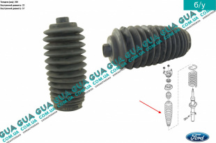 Пыльник амортизатора переднего ( стойки ) 1 шт.   