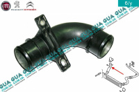 Патрубок интеркулера средний ( от радиатора к коллектору ) правий