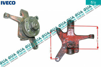 Поворотный кулак / цапфа левая с ступицей без ABS / АБС ( торсионная подвеска / двухкатковый )