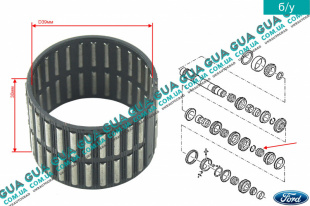 Подшипник игольчатый вторичного вала КПП 39X44X30 Ford / ФОРД MONDEO V / МОНДЕО 5 1.6TDCI (1560куб.см.)