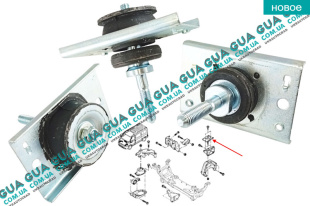Подушка ( опора мотора ) КПП / двигателя левая   