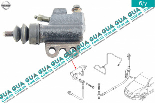 Рабочий цилиндр сцепления   