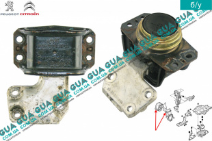 Подушка / опора двигателя правая Citroen / СИТРОЭН C4 / С4 1.6 V16 (1587 куб. см.)