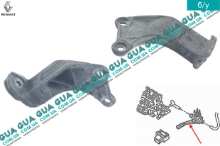 Кронштейн блока предворительного подогрева охлаждающей жидкости двигателя   