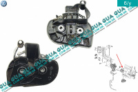 Замок задний боковой / сдвижной правой двери ( защелка ) VW / ВОЛЬКС ВАГЕН TRANSPORTER V 2003- / ТРАНСПОРТЕР 5 03- 2.0TDI (1968 куб.см.)