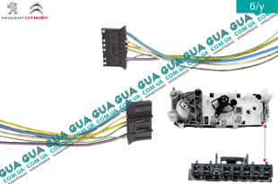 Фишка / разъем блока управления печкой ( колодка )   