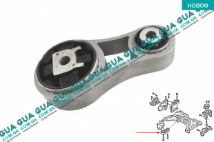 Подушка двигателя задняя Nissan / НИССАН PRIMASTAR 2000- / ПРИМАСТАР 00- 2.0 (1998 куб.см)