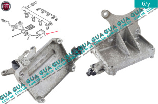 Кронштейн электронного блока управления двигателем ( ЭБУ / ECU )   