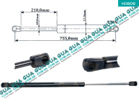 Амортизатор задней двери ( амортизатор крышки багажника ) телескопическая рейка