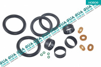 Монтажный ремкомплект форсунки ( уплотнительное кольцо форсунки / шайба / прокладка / уплотнительное кольцо трубки обратки / сальник ) ( комплект )